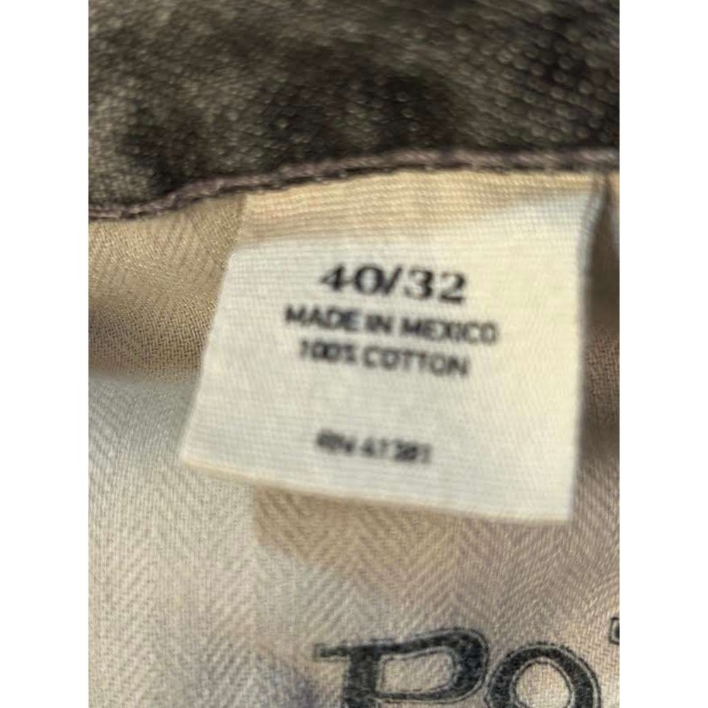 Polo Ralph Lauren Varick Slim Straight Jeans 40x32 Ash Grey Cotton Distressed - Picture 7 of 16